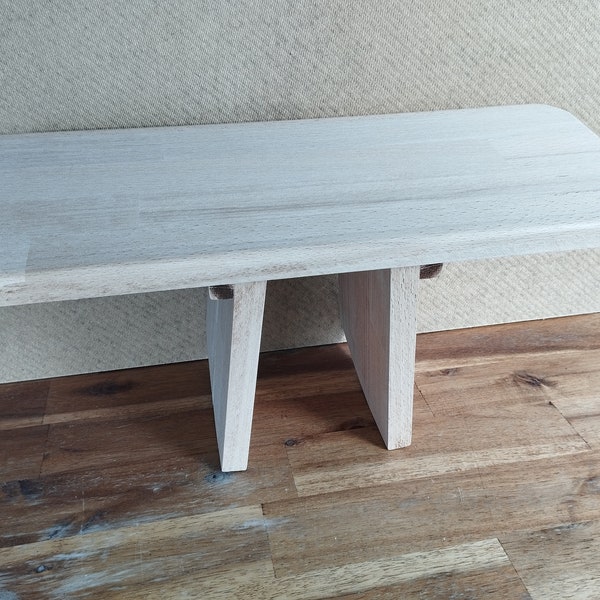 Yoga meditation bench - raw beech wood