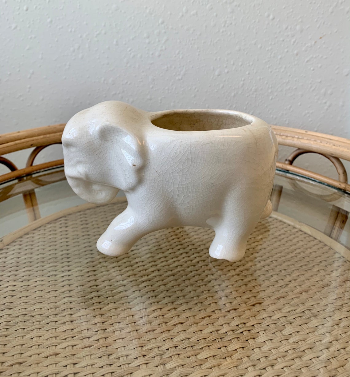 Ceramic Elephant Planter Etsy
