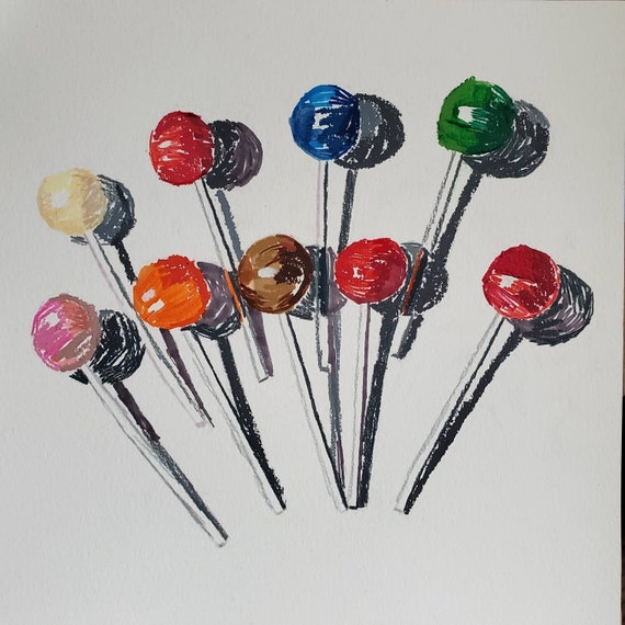 Contemporary Rio Lollipop Stick Self Adhesive Vinyl