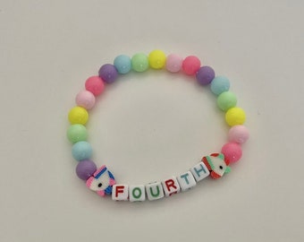 Personalized back to school bracelets