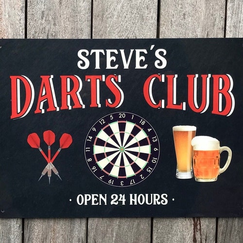 Darts Retro metal Aluminium Vintage Sign Bar Pub Club Man Cave Sports Bar 