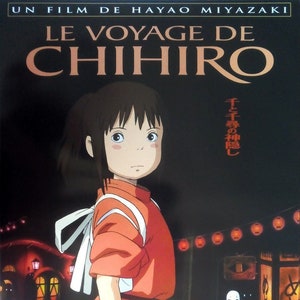 Poster cinematografico originale della città incantata arrotolato piccolo formato 53x40 cm MIYAZAKI