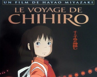 Póster original de la película El viaje de Chihiro, formato pequeño, 53 x 40 cm, MIYAZAKI