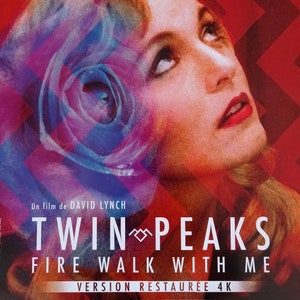 Poster cinematografico originale di Twin Peaks arrotolato di piccolo formato 60x40 cm David Lynch