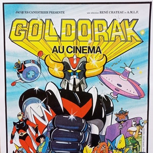 Poster cinematografico ARROTOLATO GOLDORAK Piccolo formato 53x40 cm