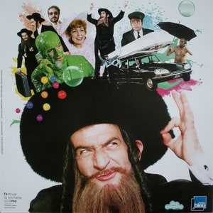 Póster de cine en rollo Rabbi Jacob Pequeño formato 60x40cm Louis de Funès