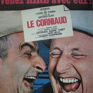 Póster Cine Enrollado Le Corniaud Pequeño formato 53x40cm Louis de Funès
