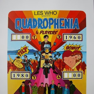 Quadrophenia Poster cinematografico arrotolato piccolo formato 62x45 cm The Who Vespa Flipper