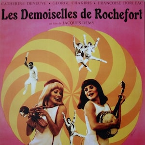 Les Demoiselles de Rochefort Póster de cine en rollo pequeño formato 53x40cm Jacques Demy