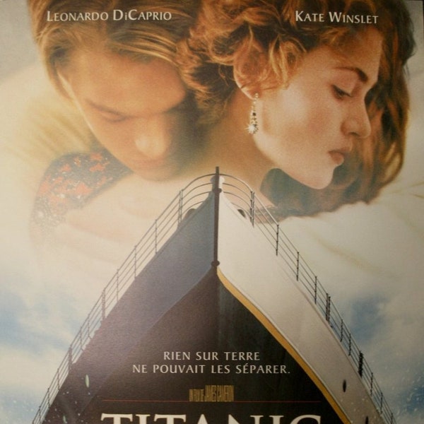 Titanic Affiche Cinéma Originale Roulée Petit format 53x40cm Movie Poster James Cameron