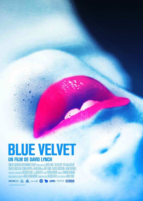 BLUE VELVET Affiche Cinéma Petit format 60x40cm Roulée David Lynch