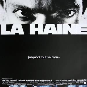 Póster de cine original La Haine enrollado pequeño formato 53x40 cm Mathieu Kassovitz