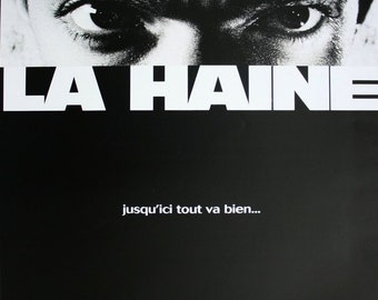 La Haine Original Rolled Cinema Poster Small Format 53x40cm Mathieu Kassovitz