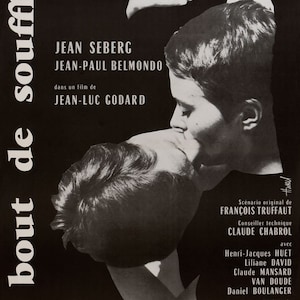 Póster Breathless Cinema Pequeño formato 53x40cm Enrollado Belmondo