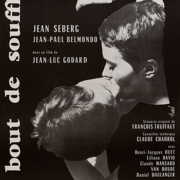 A bout de souffle Affiche cinéma Petit format 53x40cm Roulée Belmondo