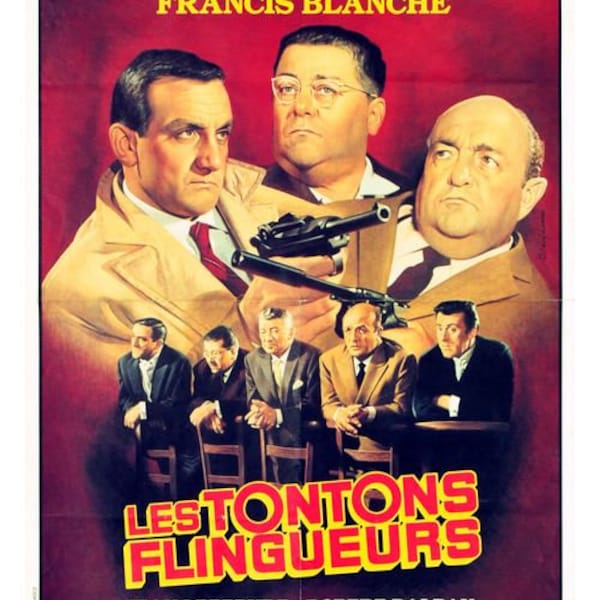 The Gun-Toting Uncles Movie Poster, Folded, Small Format 60x40cm, Georges Lautner