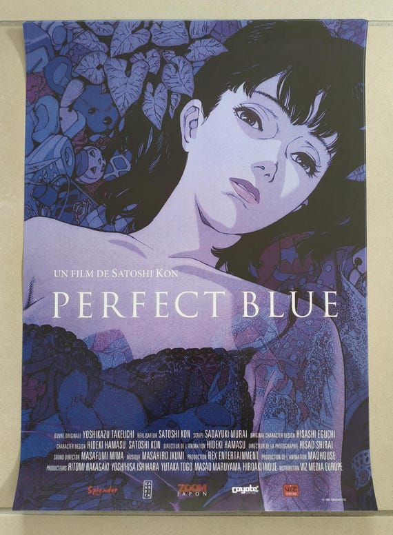 Perfect blue Affiche Cinéma Originale Roulée Petit format 59.5x42cm 1997 Manga Satoshi Kon