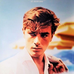 Festival de Cine de Cannes 2019 - Póster original raro inicial Alain Delon 60x80cm enrollado