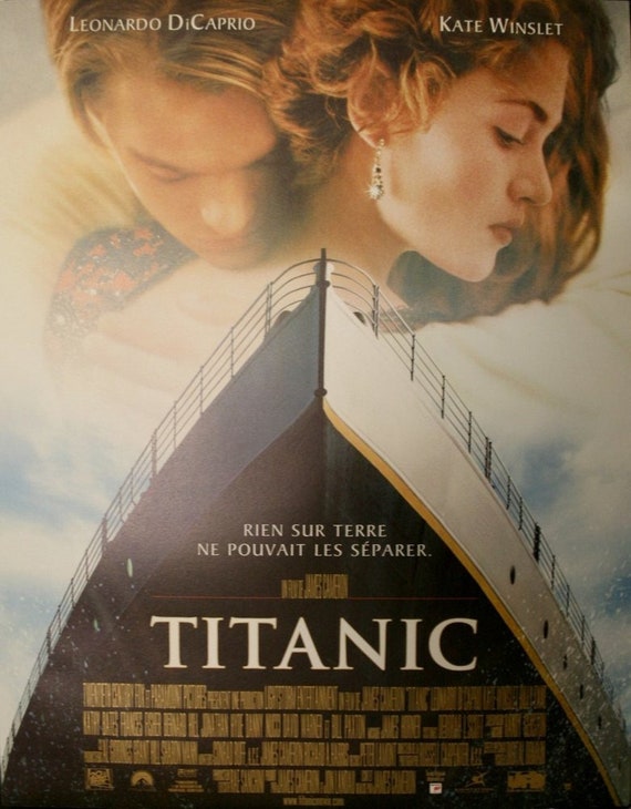 Titanic Poster Original Cinema Rolled Small Format 53x40cm - Etsy