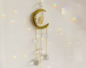 Crescent Moon Drop SunCatcher Sun Catcher