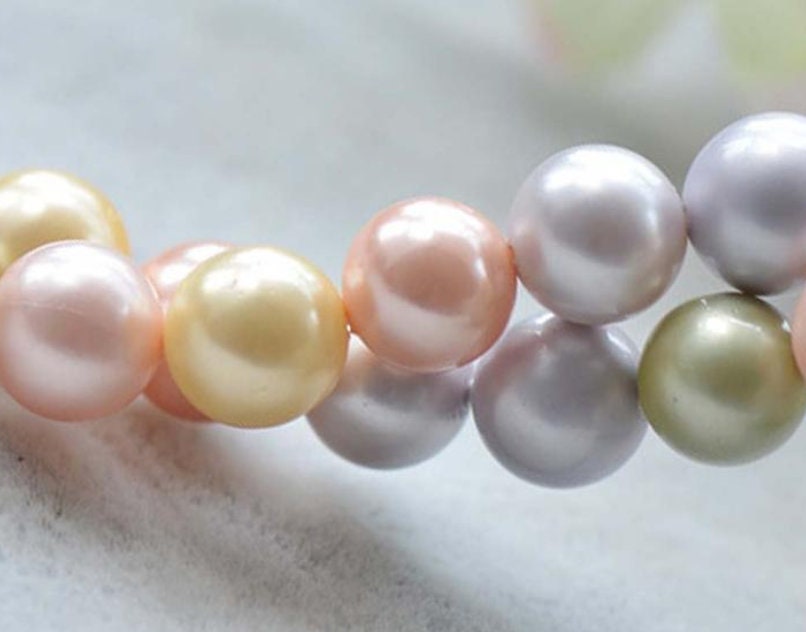 Natural Sea Shell Pearl By one strand Etsy