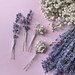 Boho bridal Dried flower hair pins Gypsophila lavender hair pins accessories grips 