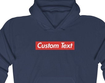supreme box logo custom text