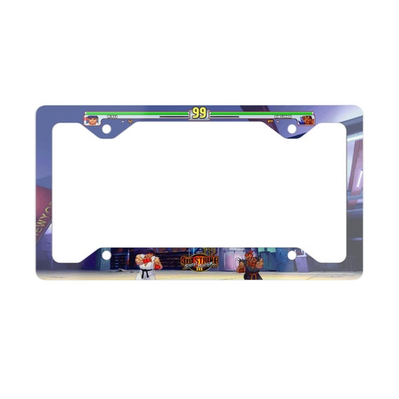 Street Fighter III Third Strike | Akuma VS Ryu Metal License Plate
