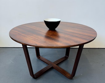 Vintage 1950s Gordon Russell Heals Rosewood Dining Table.   Danish Plywood Mid Century Retro