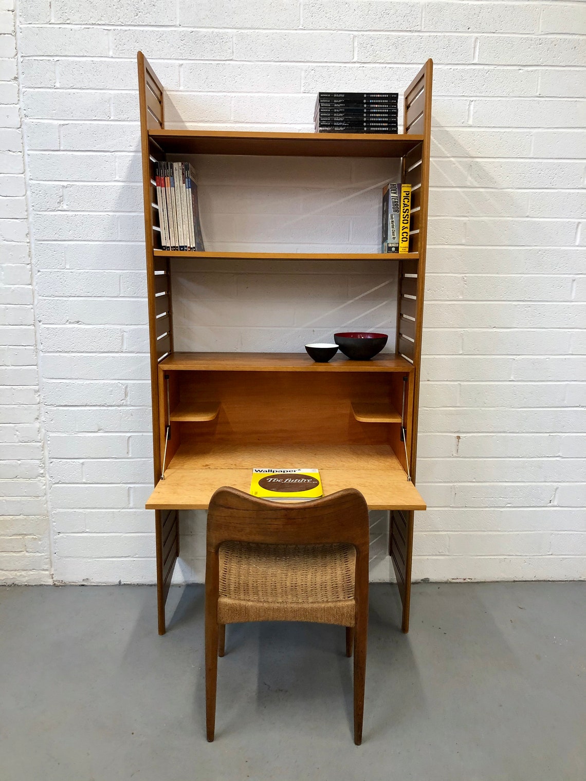 Vintage Ladderax Teak Shelving/ Desk / Bookcase . Danish Etsy