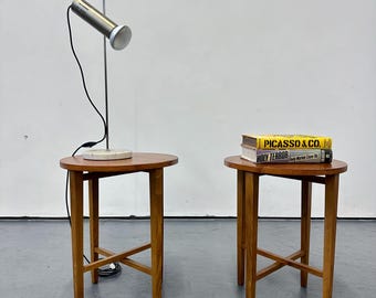 Vintage Pair of  1970s Danish Teak  Side / Lamp /Bedside Tables . Danish Retro Mid Century G Plan