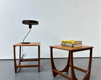 Vintage Pair of  G Plan Teak Astro Fresco Side / Bedside  Tables.  Danish Retro Mid Century
