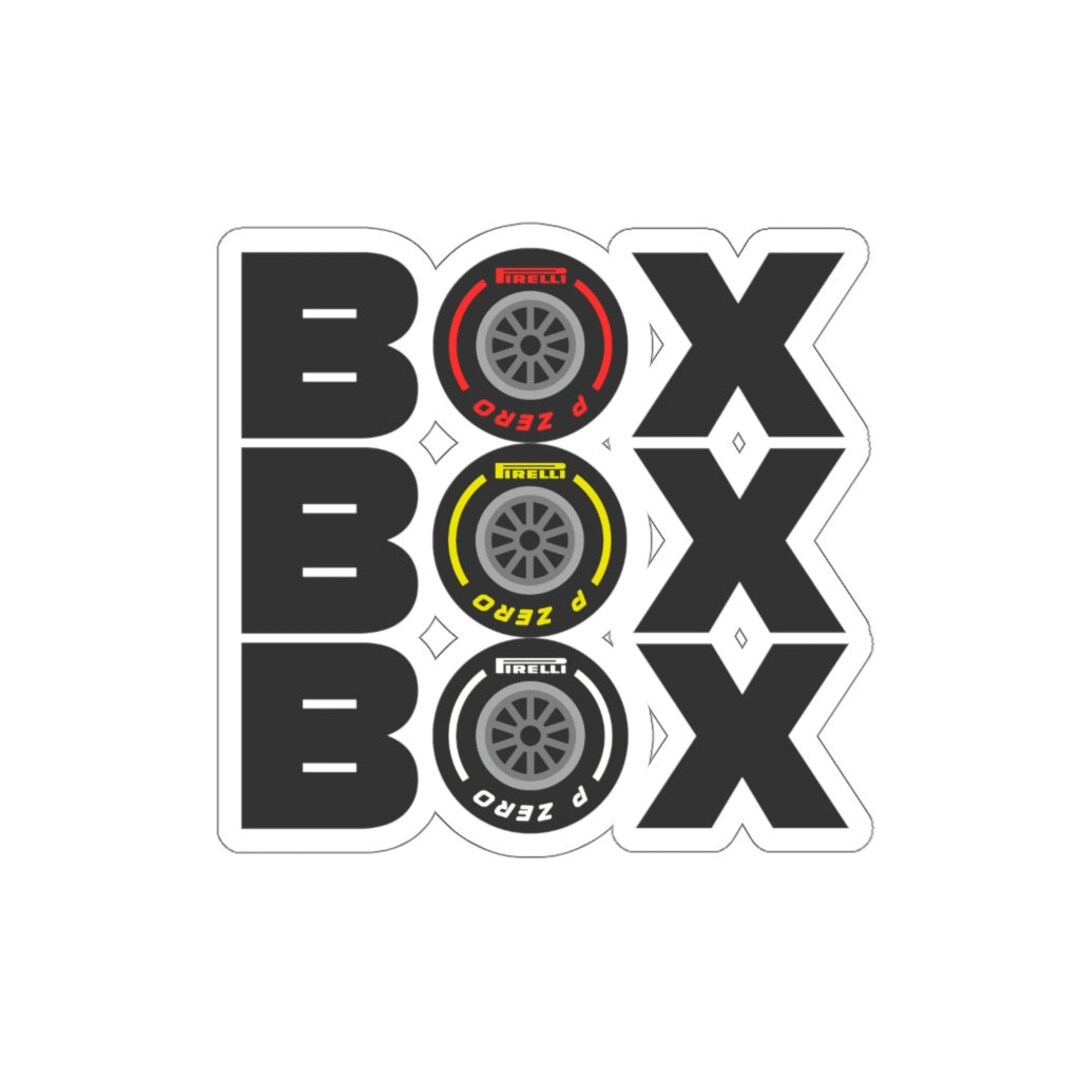 BOX BOX BOX Diecut Stickers F1 Sticker Formula 1 Gift Etsy