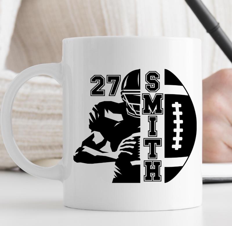 Custom Football Name and Number Svg Png Jpg, Football Mom, Personalized ...
