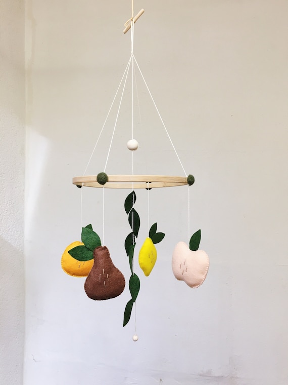 Tutti Frutti Mobile Baby Fruit Felt, Multitechnical Baby Room, Gift Birth,  Child, Decoration -  Canada