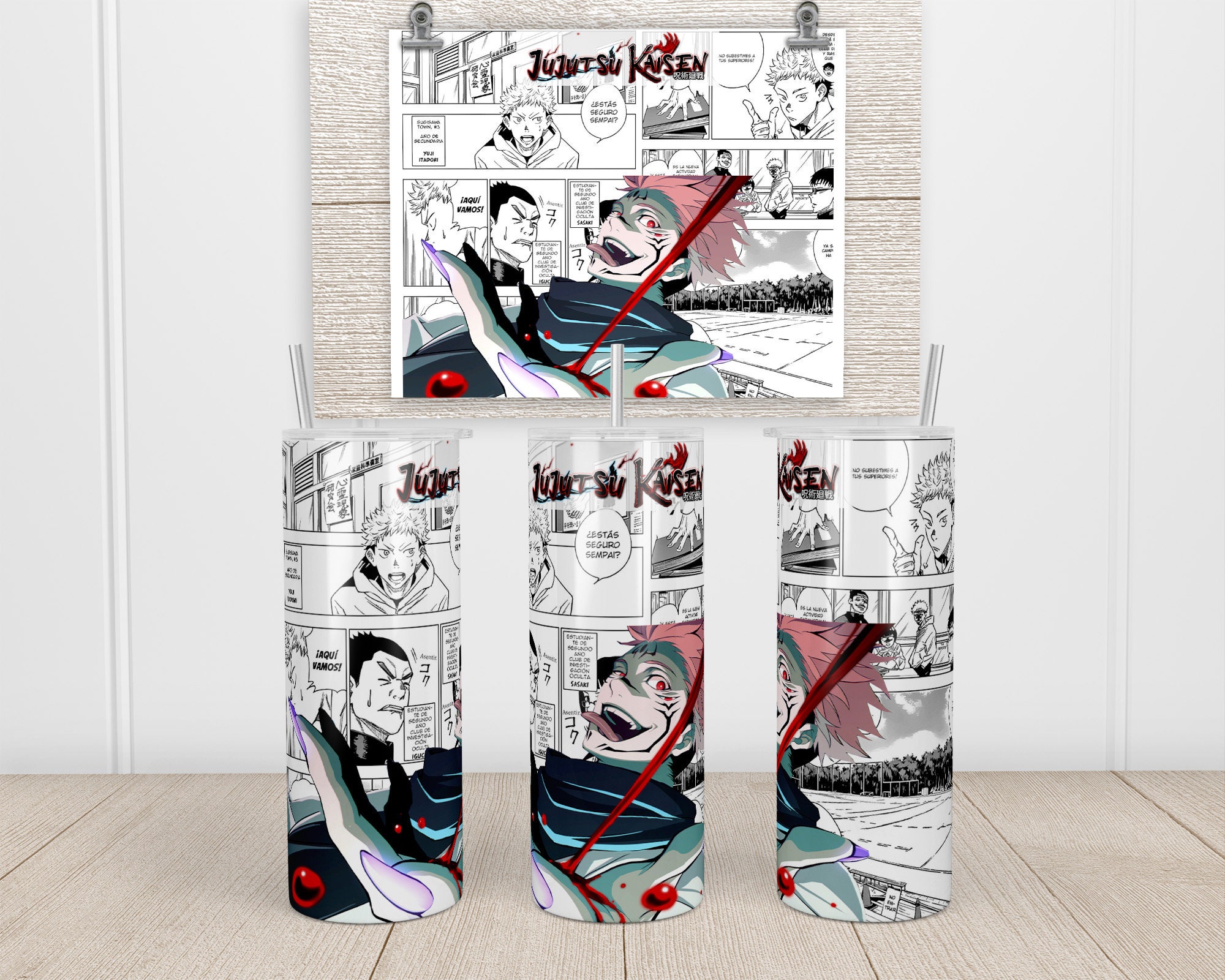 20 Oz Thin Wrap Skinny Tumbler 20 Oz Anime Sublimation - Etsy