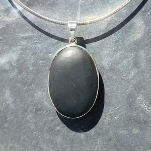 Shungite pendant - silver Shungite pendant