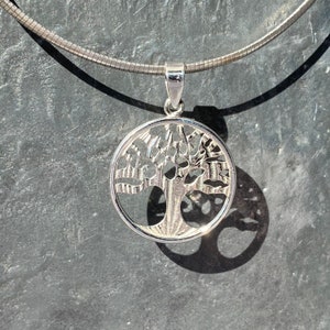 Tree of life pendant - solid sterling silver tree of life pendant