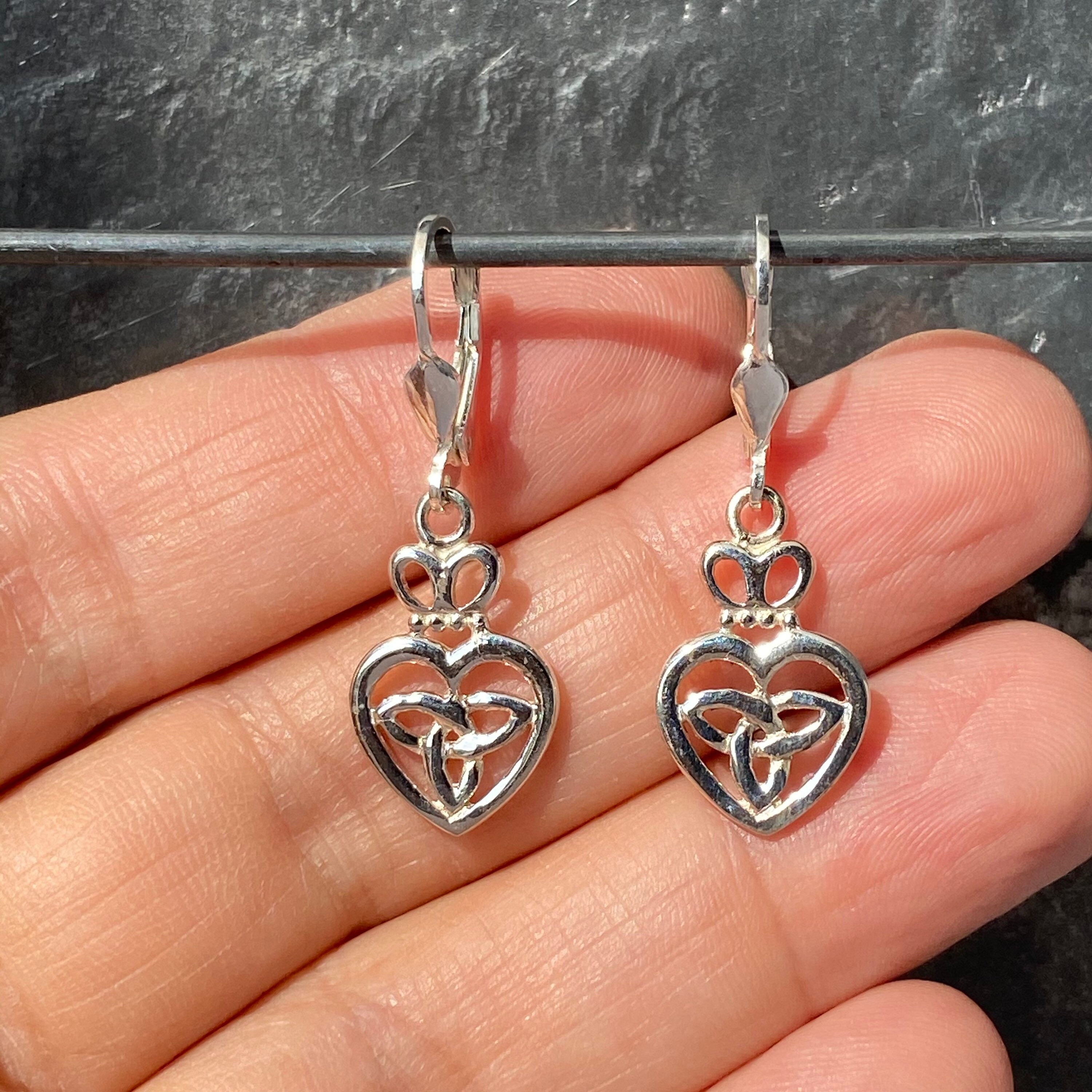Keltische Ohrringe Aus 925er Sterling Silber – Irisches Design Als Geschenk Für Damen