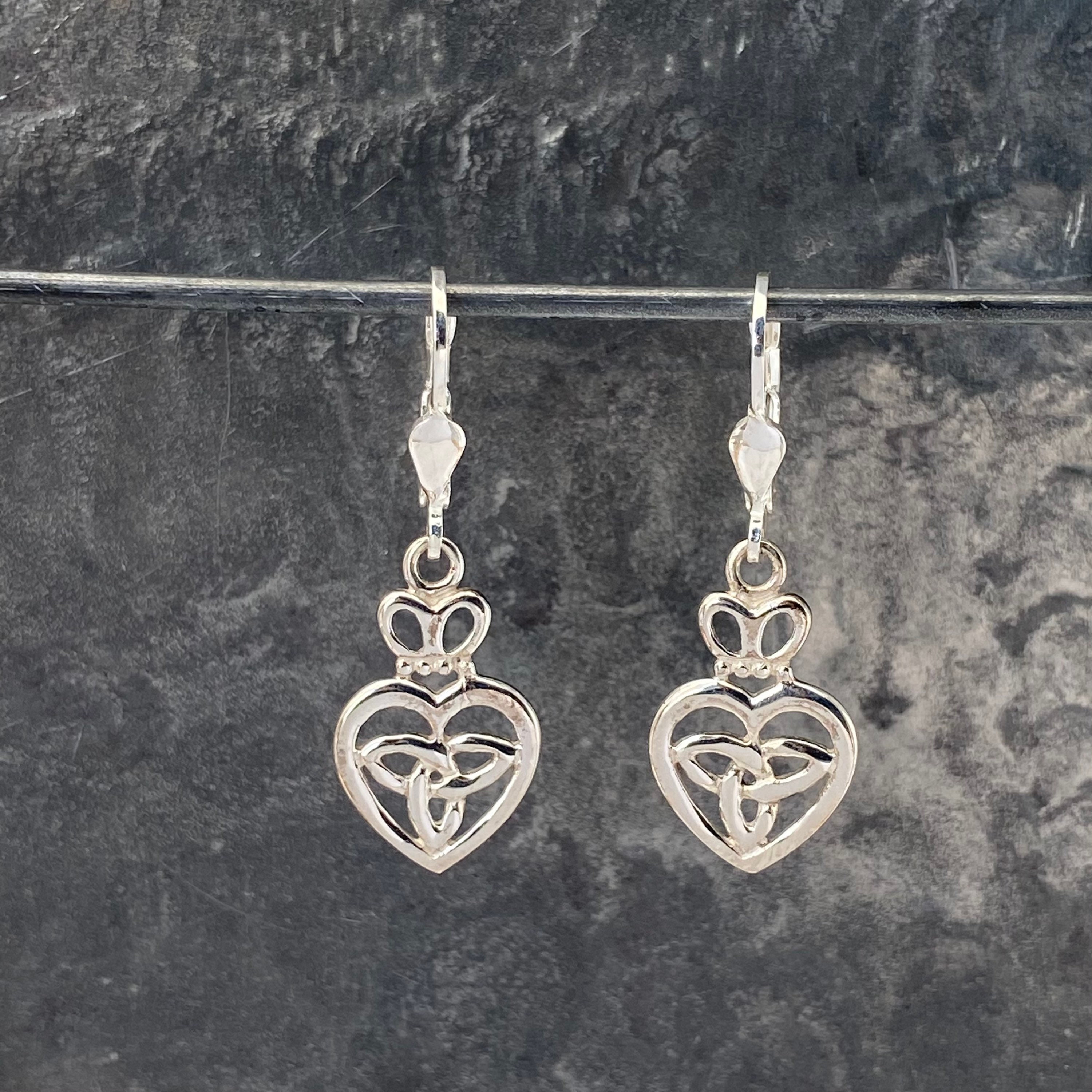 Keltische Ohrringe Aus 925er Sterling Silber – Irisches Design Als Geschenk Für Damen