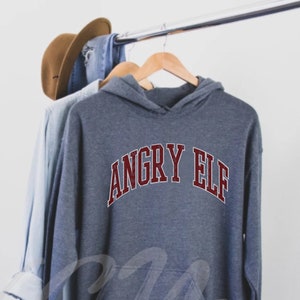 Elf Shirt,Angry Elf Christmas Hoodie,Funny Christmas Shirt,Elf Buddy,Christmas Sweater,Holiday Shirt,Christmas Movie Lover,Holiday Movie