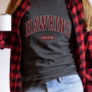 Hawkins Indiana Shirt,Retro Hawkins Indiana,Upside Down Shirt,Hawkins Middle School AV Club,Halloween Horror Sci-Fi,Funny School Shirt
