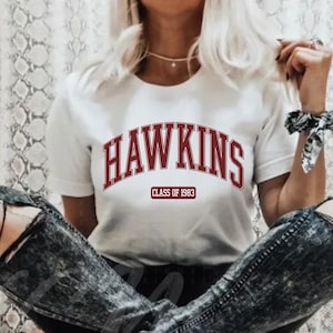 Hawkins Indiana Shirt,Retro Hawkins Indiana,Upside Down Shirt,Hawkins Middle School AV Club,Halloween Horror Sci-Fi,Funny School Shirt