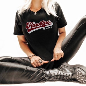 Hawkins Indiana Shirt,Retro Hawkins Indiana,Upside Down Shirt,Hawkins Middle School AV Club,Halloween Horror Sci-Fi,Funny School Shirt