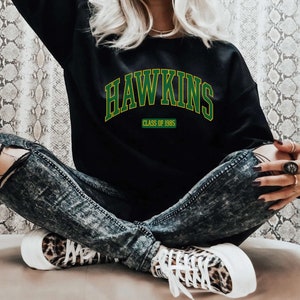 Hawkins Indiana Sweatshirt,Retro Hawkins Indiana,Upside Down Shirt,Hawkins High School AV Club,Halloween Horror Sci-Fi,Funny School
