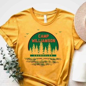 Custom Camp Counselor Shirt,Personalized Camp Counselor Shirt,Camping shirts for Family Friends,Summer Camp Shirts Camping Trip,Matching