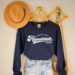 Family Hanukkah Shirts,Jewish Shirt,Matching Hanukkah Shirt,Hanukkah Sweatshirt,Hanukkah Gift,Jewish Gift,Personalized Family Hanukkah