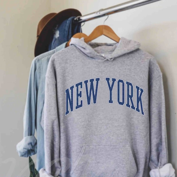 Sweat-shirt New York Vintage - Souvenir USA, Style Rétro - Cadeau Voyage, Coupe Classique - 10