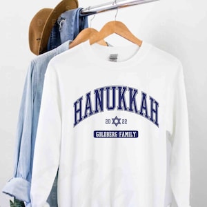 Family Hanukkah Shirts,Jewish Shirt,Matching Hanukkah Shirt,Hanukkah Sweatshirt,Hanukkah Gift,Jewish Gift,Personalized Family Hanukkah