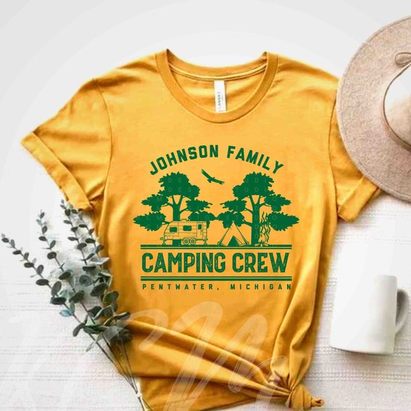 Camping Shirts,Custom Family Camp T-shirts,Custom Camp Counselor Shirt,Camping shirts for Family Friends,Summer Camp Shirts Camping Trip